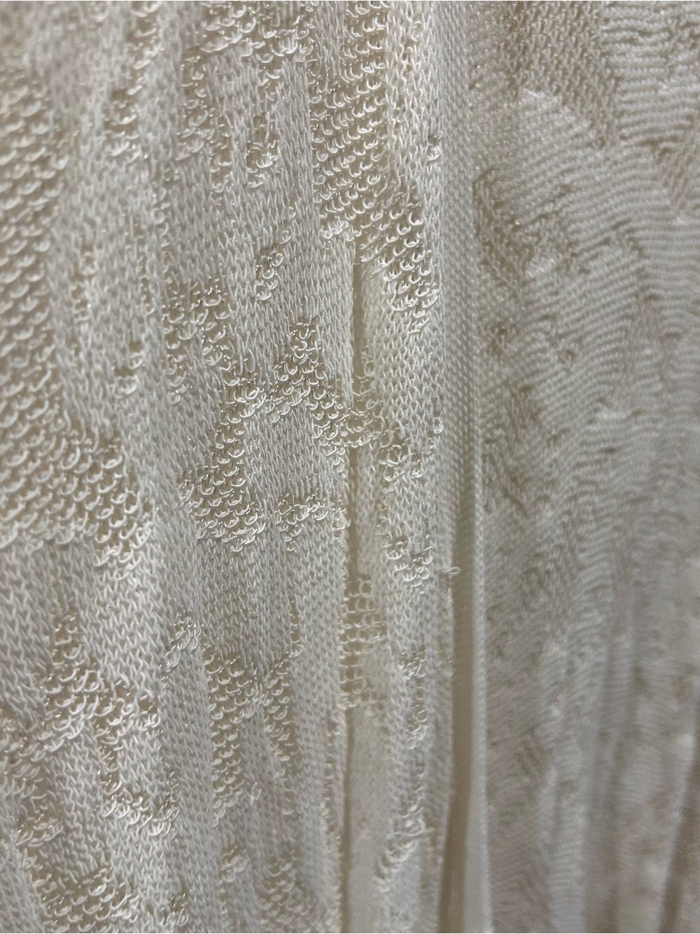 J.Jill 3X Lightweight Lace Open-Front Cardigan - White - Picture 3 of 7